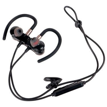 Deco Gear Magnetic Wireless Sport Earbuds - Gunmetal Grey - Carrying Case