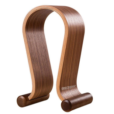 Deco Gear Wood Headphone Display Stand Secure Tabletop Holder / Gaming Headset Hanger