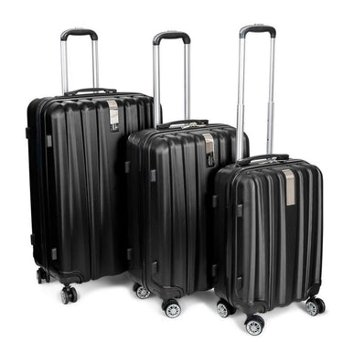 Deco Gear Travel Elite Series 3Pc Spinner Luggage Set (20",24",28") w/ 10Pc Accessory Kit