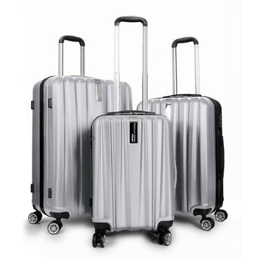 Deco Gear Travel Elite Series 3Pc Spinner Luggage Set (20",24",28") w/ 10Pc Accessory Kit