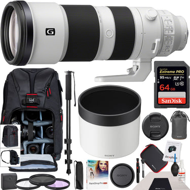 Sony FE 200-600mm F5.6-6.3 G OSS Telephoto Zoom Lens Full-Frame SEL200600G Pro Bundle