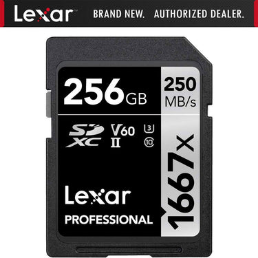 Lexar Professional SDHC / SDXC 1667x UHS-II 256GB Memory Card