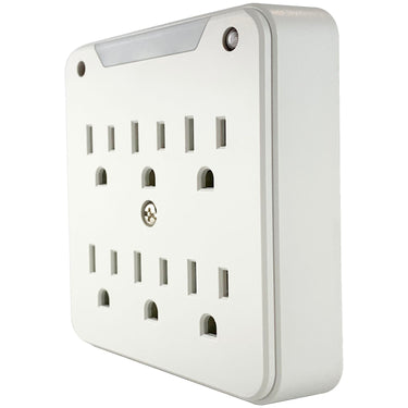 Stanley SurgePro 6 NT 750 Joule 6-Outlet Surge Adapter with Night Light - 33208