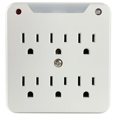 Stanley SurgePro 6 NT 750 Joule 6-Outlet Surge Adapter with Night Light - 33208