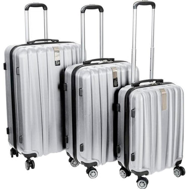 Deco Gear Travel Elite Series - 3 Piece Hardside Spinner Luggage Set (20",24",28")Open Box
