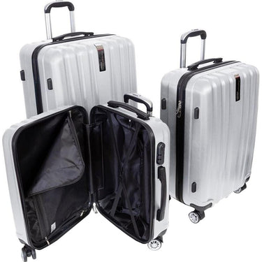 Deco Gear Travel Elite Series - 3 Piece Hardside Spinner Luggage Set (20",24",28")Open Box