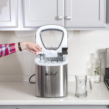 Deco Chef Stainless Steel Ice Maker Compact Top Load 26Lbs. Per Day (IMSTS) - Open Box