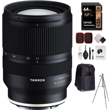 Tamron 17-28mm F/2.8 Di III RXD Lens For Sony Full Frame + 64GB Memory Bundle
