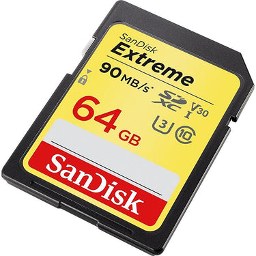 Sandisk 64GB Extreme SDXC Memory UHS-I Card 2-Pack Bundle