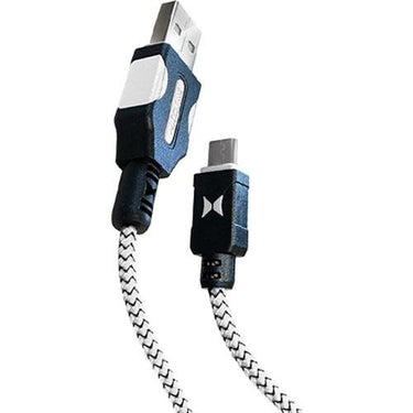 Xtreme 6FT Braided Micro USB Sync & Charge Cable (Black & Gray) XAS8-1013-BLY