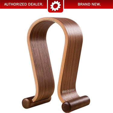 Deco Gear Wood Headphone Display Stand Secure Tabletop Holder / Gaming Headset Hanger