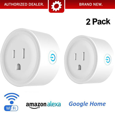 Deco Gear 2 Pack WiFi Smart Plugs (Compatible with Amazon Alexa & Google Home)