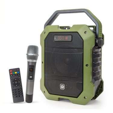 Deco Gear Portable PA Speaker with Wireless Microphone - 80W Power and 5000 mAh Battery