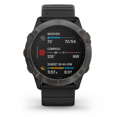 Garmin fenix 6X Sapphire Multisport GPS Smartwatch (Carbon Gray DLC)