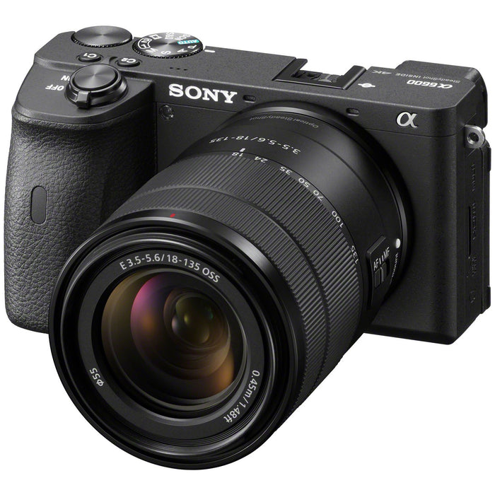 Sony a6600 APS-C Mirrorless Interchangeable-Lens Camera + 18-135mm Lens ILCE-6600MB
