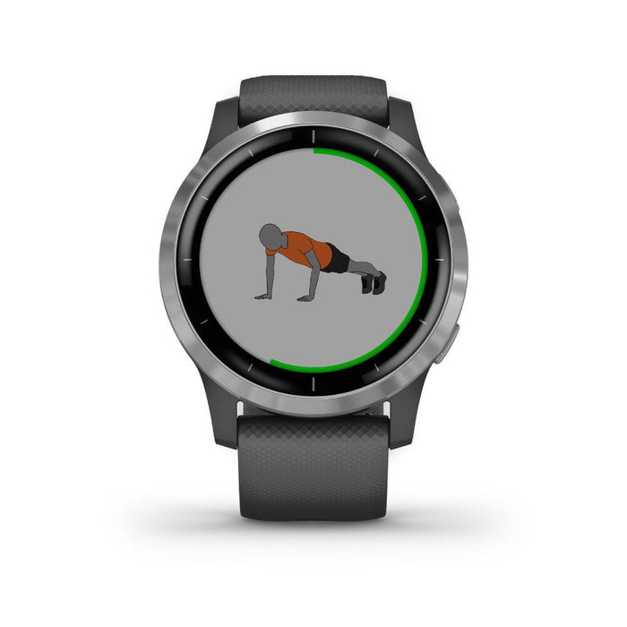 Garmin Vivoactive 4 Smartwatch (Shadow Gray/Stainless) 010-02174-01