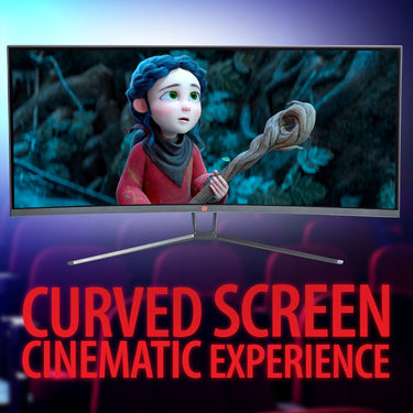 Deco Gear 35" Curved Ultrawide LED Gaming WQHD Monitor - 3440x1440 21:9 100Hz (2-Pack)