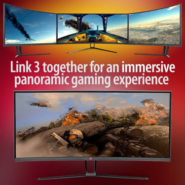 Deco Gear 35" Curved Ultrawide LED Gaming WQHD Monitor - 3440x1440 21:9 100Hz (2-Pack)