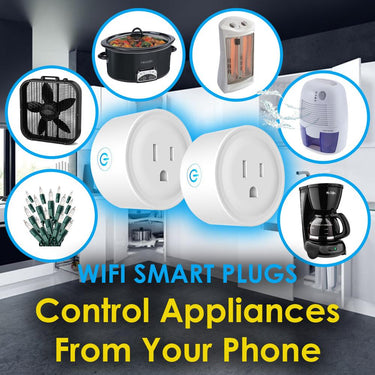 Deco Gear 2 Pack WiFi Smart Plugs (Compatible with Amazon Alexa & Google Home)