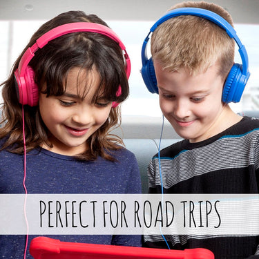 Deco Gear Kids' Over-Ear Customizable Headphones - Safe Ears Volume Limiter - 2 Color Pack