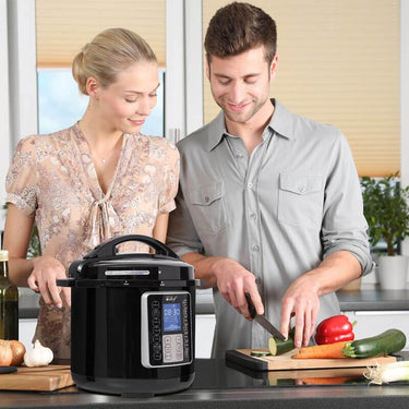 Deco Chef 8 QT 10-in-1 Pressure Cooker with Deco Gear Safety Gloves & Knife Set