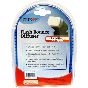 Zeikos Hard Flash Diffuser for Nikon SB600 SB800