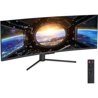 Deco Gear 49"Curved Ultrawide 3840x1080, 32:9 144Hz FreeSync 4ms Gaming Monitor (Open Box)