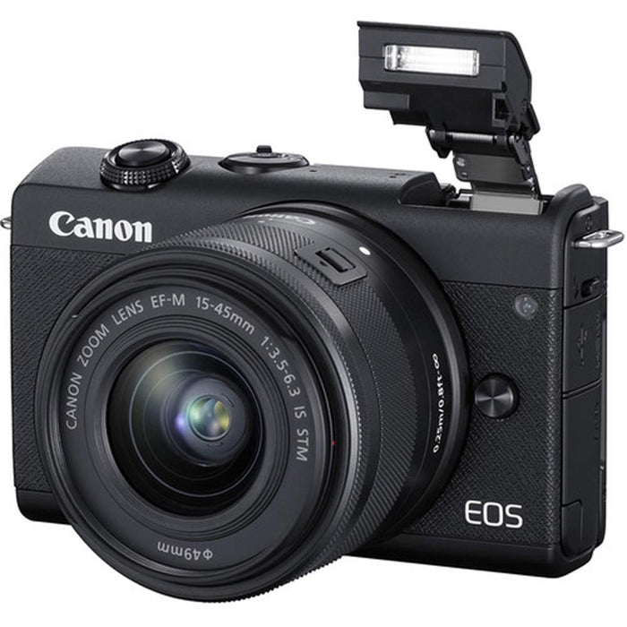 Canon EOS M200 Mirrorless Digital Camera Content Creator Kit - Black (3699C043)