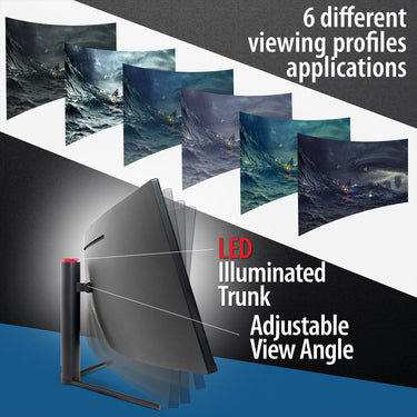 Deco Gear 43"Curved Ultrawide LED 3840x1200 32:10 120Hz FreeSync 4ms Gaming Monitor 2-Pack