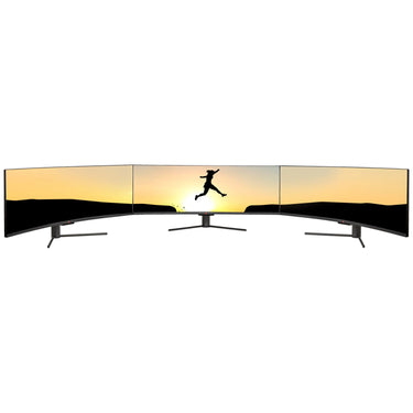Deco Gear 49" Curved Ultrawide LED 3840x1080 32:9 144Hz FreeSync 4ms Gaming Monitor 3-Pack