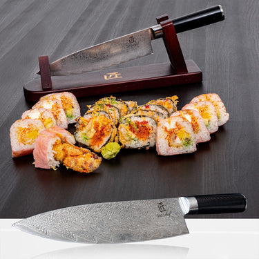 Deco Chef Chef Knife 8-inch Damascus Steel - 67 Layers AUS-10 Razor Sharp Japanese Quality