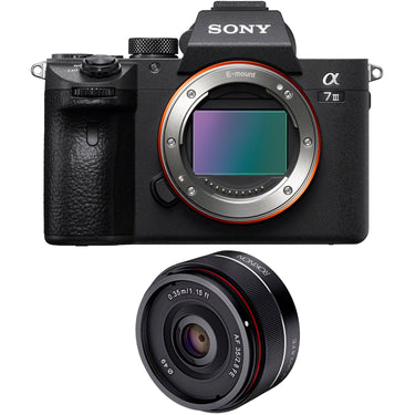 Sony ILCE-7M3 a7III Mirrorless Camera (Body Only) with 35mm f/2.8 FE Lens (IO35AF-E)