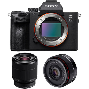 Sony ILCE-7M3K/B a7III Mirrorless Camera w/ 28-70mm & 35mm f/2.8 FE Lens (IO35AF-E)