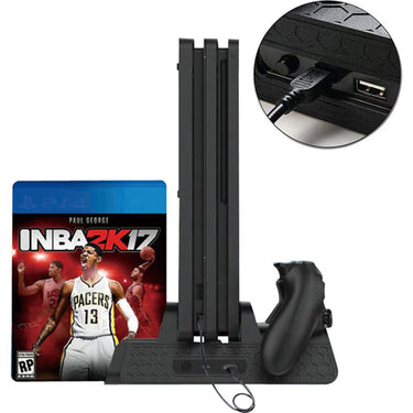 Deco Gear 3in1 PS4 Dual Controller Charging with Cooling Fan Open Box