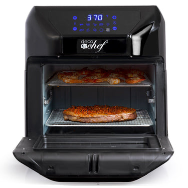 Deco Chef 7-in-1 Digital 10.5QT Air Fryer Convection Oven with Simple Touch Display, Black