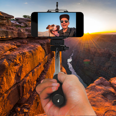 Deco Essentials Telescopic Metal 33" Selfie Stick w/ Tripod and Wireless Remote for iOS/Android