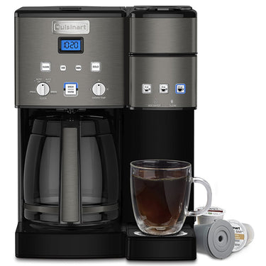Cuisinart 12 Cup Coffeemaker and Single Serve Brewer - Black (SS-15BKS) REFURBISHED