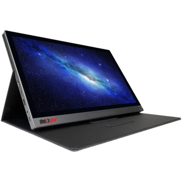 Deco Gear 15.6" Portable Monitor 1080p IPS Rechargeable Touchscreen, Speakers, USB-C, HDMI