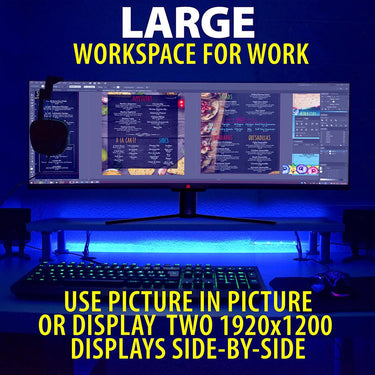 Deco Gear 43" Curved Ultrawide LED 32:10 120Hz FreeSync Gaming Monitor Open Box