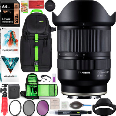 Tamron 17-28mm F2.8 Di III RXD A046 Full Frame Lens for Sony E-Mount + Accessory Bundle