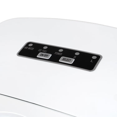 Deco Chef White Compact Electric Top Load Ice Maker with The Smoothies Bible Recipe Book