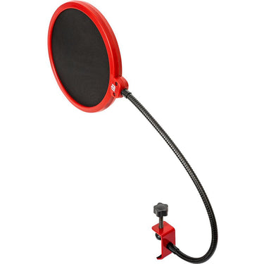 Deco Gear Universal Pop Filter Microphone Wind Screen w/ Mic Stand Clip Open Box