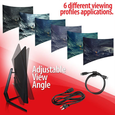 Deco Gear 35" Curved Ultrawide LED Gaming Monitor WQHD Display 100Hz Open Box