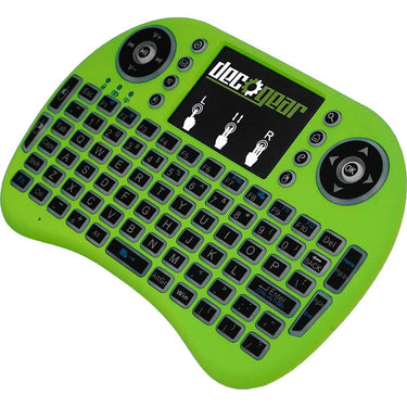 Deco Gear 2.4GHz Mini Wireless Backlit Keyboard w/ Touchpad Mouse Green Open Box