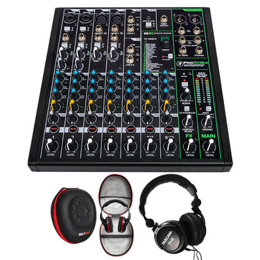 Mackie PROFX10V3 10 Channel Professional Effects Mixer & Deco Gear Accessory Bundle