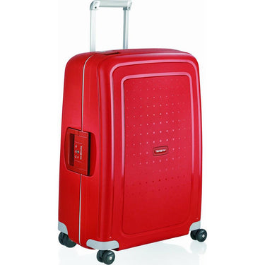 Samsonite SCure 28 Spinner Luggage - Crimson Red - Open Box