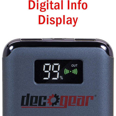Deco Gear Power Bank 8000 mAh Digital Display with Wireless Device Charging - Open Box