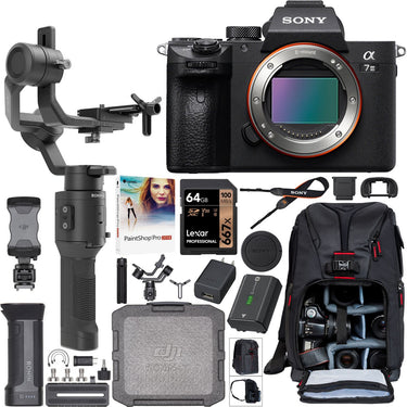 Sony a7 III Mirrorless 4K Camera ILCE-7M3 + DJI Ronin-SC Gimbal Filmmaker's Kit