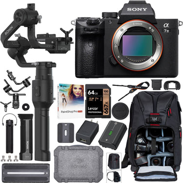 Sony a7 III Mirrorless Camera ILCE-7M3 + DJI Ronin-S Essentials Filmmaker's Kit