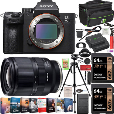 Sony a7 III Mirrorless 4K Camera ILCE-7M3 Tamron 17-28mm F/2.8 A046 Lens Kit Bundle